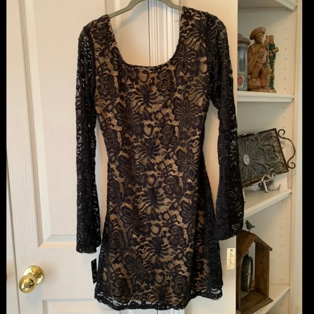 New with tags! Stunning! Black classy soft lace dress!